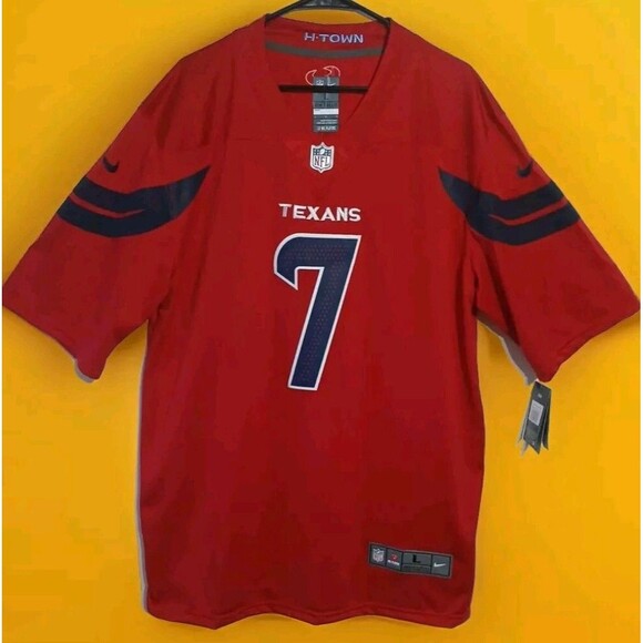 Official License Nikes Men's C.J. Stroud Houston Texans Red Size L - Picture 1 of 9